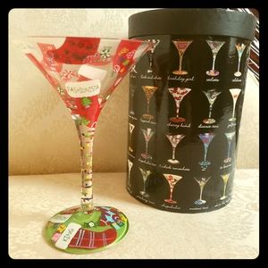 Lolita Handpainted Martini Glass